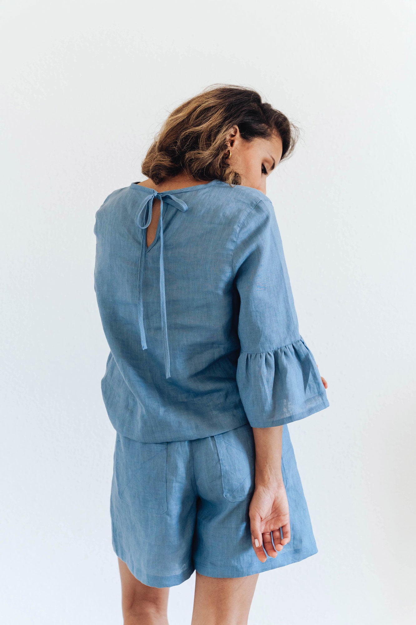 Sumi Shorts - ocean - hōm